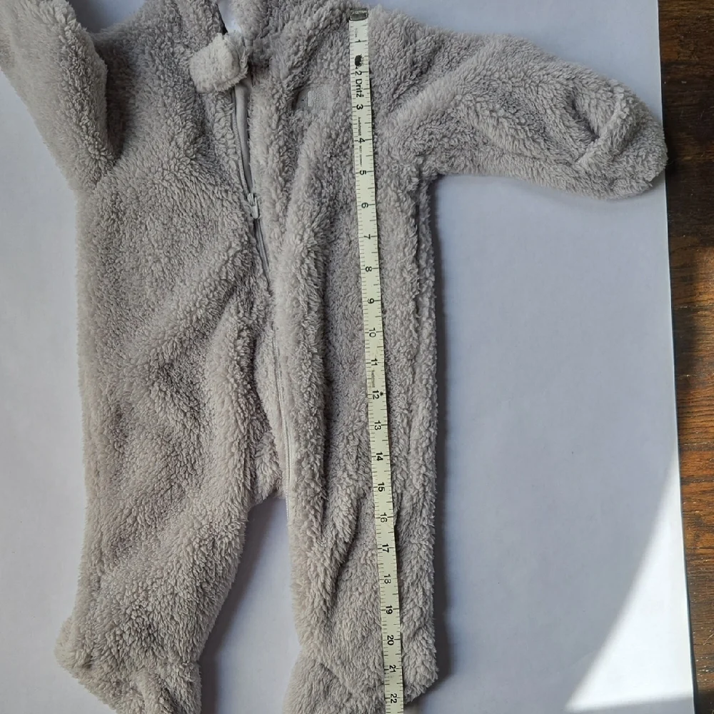 Carter's 6mo Fuzzy Gray Elephant Fleece Bunting One Piece